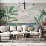 Fotobehang Tropisch paradijs aan zee.