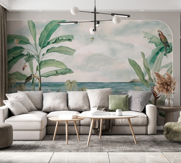 Tropisch paradijs aan zee Fotobehang Tropisch paradijs aan zee