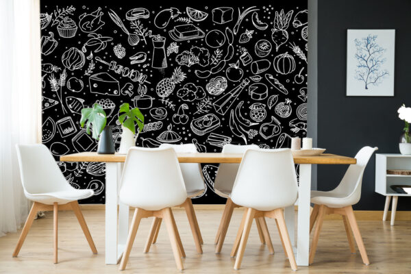 Stapel pannenkoeken met stroop Fotobehang Stapel pannenkoeken met stroop