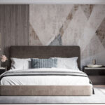 Fotobehang Geweven abstract geometrisch patroonontwerp.