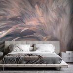 Fotobehang Zachte tinten van delicate veren