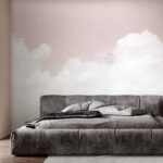 Fotobehang Witte wolk in de lucht