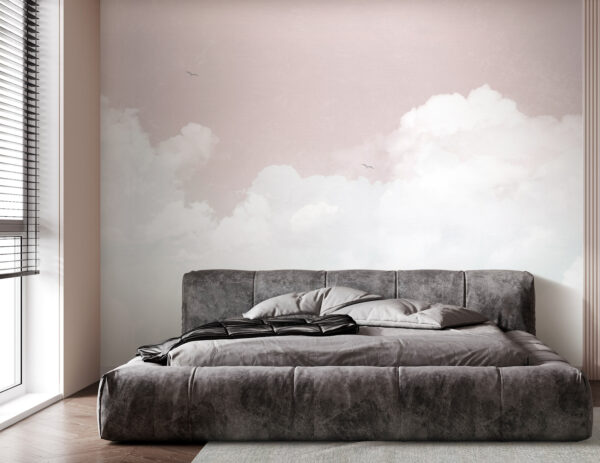 Fotobehang Witte wolk in de lucht