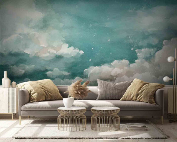 Wolken in de lucht Fotobehang Wolken in de lucht