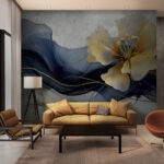 Fotobehang Elegante bloei in etherische stroom