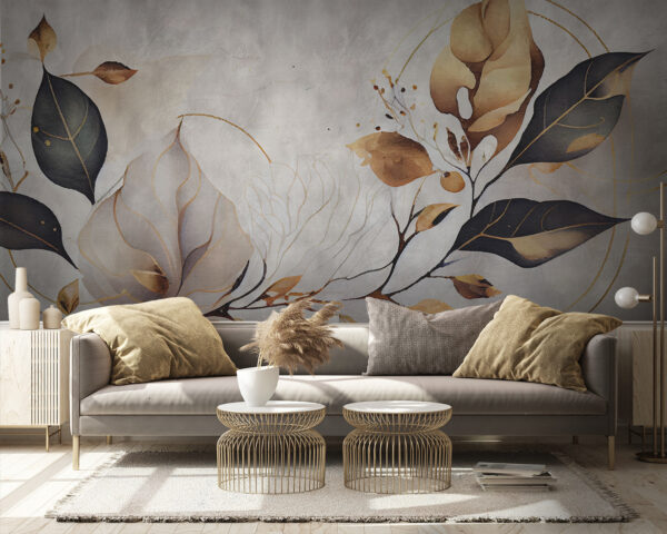 Elegante bladeren met delicate details Fotobehang Elegante bladeren met delicate details