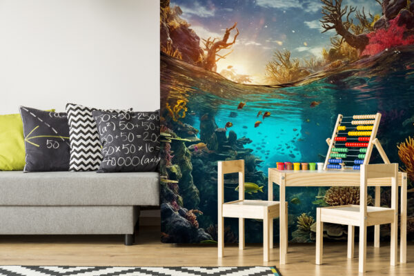 Onderwaterparadijs met levendige koralen Fotobehang Onderwaterparadijs met levendige koralen