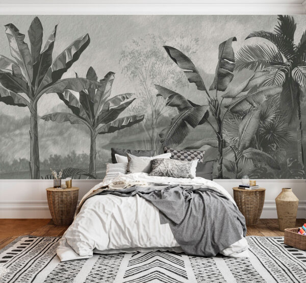 Fotobehang Zwart-wit afbeelding van een bananenboom (Artikelnummer: u94329) Fotobehang Fotobehang Zwart-wit afbeelding van een bananenboom (Artikelnummer: u94329)