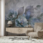 Fotobehang Delicate bloesems met zachte tinten.
