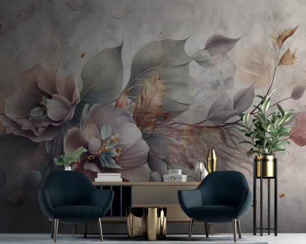 Delicate bloesems met zachte tinten Fotobehang Delicate bloesems met zachte tinten