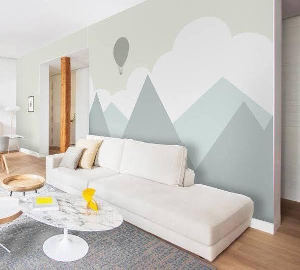 Schaduw van een heteluchtballon Fotobehang Schaduw van een heteluchtballon