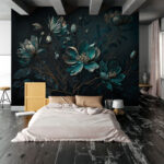 Fotobehang Elegant bloemenboeket met levendige kleuren