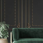 Fotobehang Elegante architecturale muurontwerpelementen