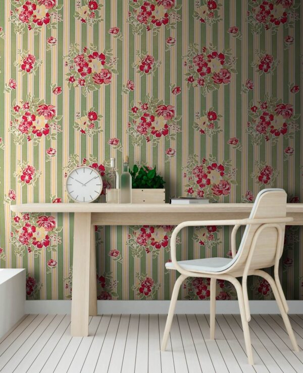 Behang met bloemen Fotobehang Behang met bloemen
