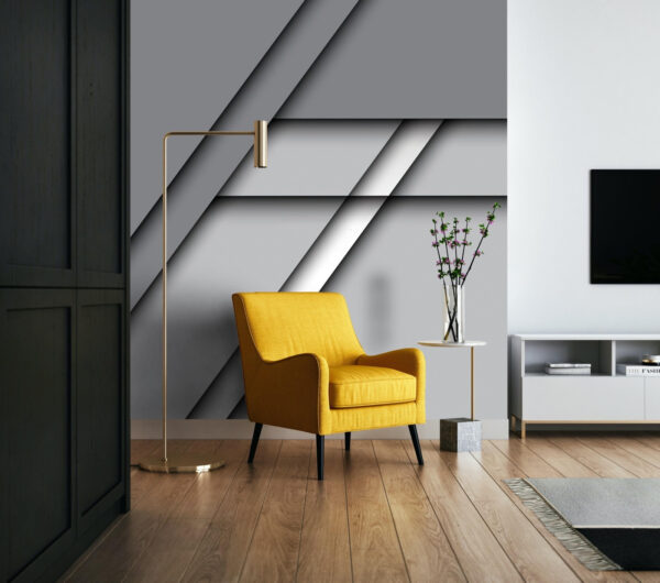 Grijze en witte achtergrond Fotobehang Grijze en witte achtergrond