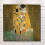 Fotobehang Schilderij van een vrouw en een man