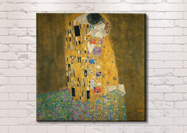 Schilderij van een vrouw en een man Fotobehang Schilderij van een vrouw en een man