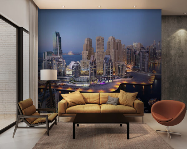 Hoge hoekaanzicht van een gebouw Fotobehang Hoge hoekaanzicht van een gebouw