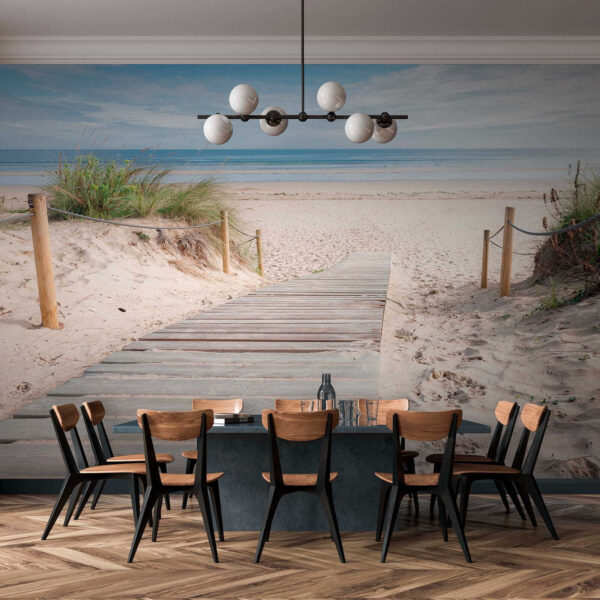 Pad leidt naar rustige ontsnapping aan het strand Fotobehang Pad leidt naar rustige ontsnapping aan het strand