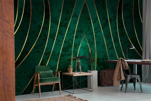 Fotobehang Elegante lijnen op een gestructureerde achtergrond