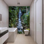 Fotobehang Waterval in de jungle