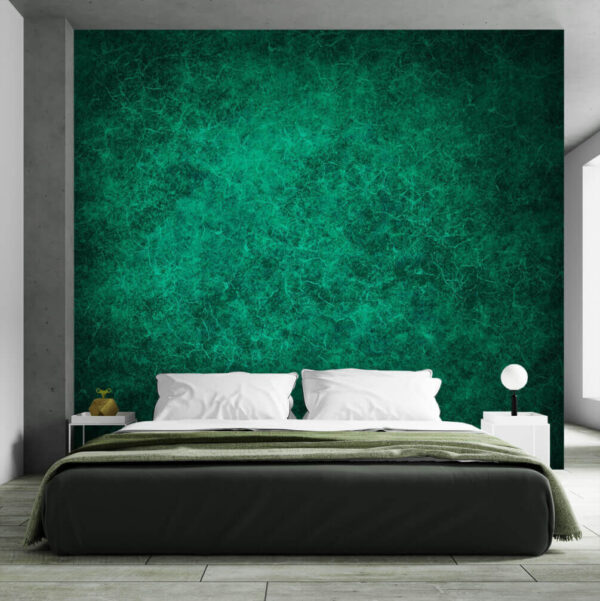 Fotobehang Groene achtergrond met veel kleine scheurtjes