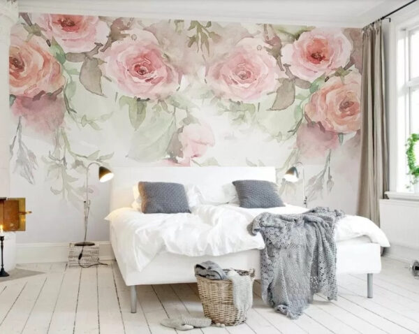 Fotobehang Zacht aquarel bloemenpatroon ontwerp (Artikelnummer: u34659) Fotobehang Fotobehang Zacht aquarel bloemenpatroon ontwerp (Artikelnummer: u34659)