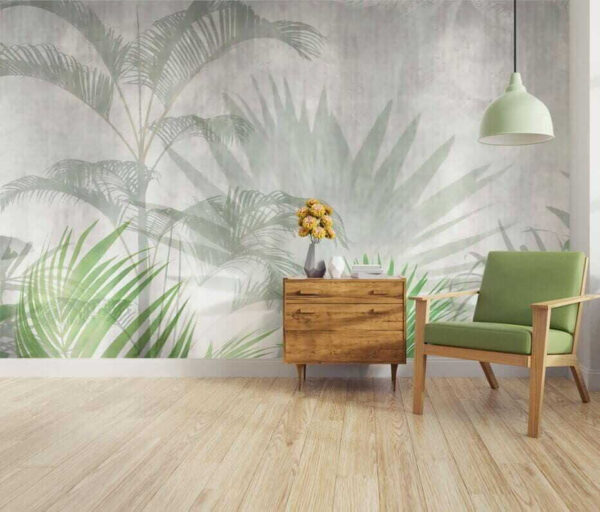 Groep palmbomen Fotobehang Groep palmbomen