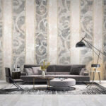Fotobehang Behang met een swirl design