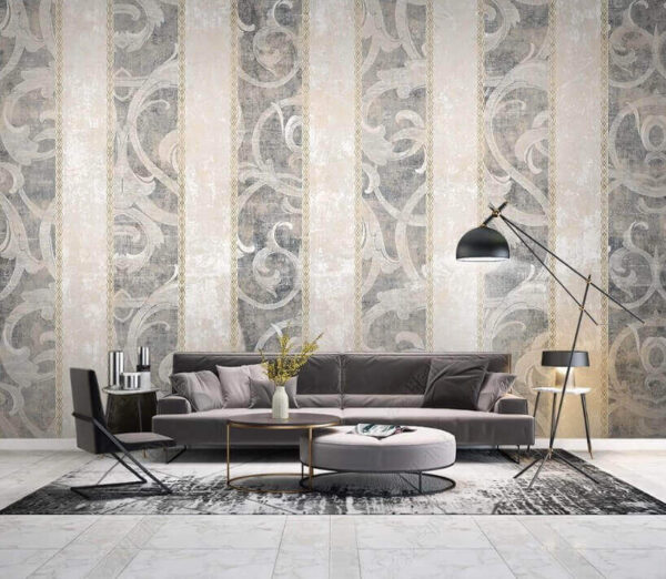 Behang met een swirl design Fotobehang Behang met een swirl design
