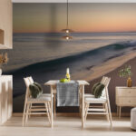 Fotobehang Golf op een strand