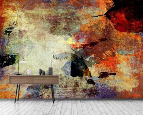Levendige abstracte texturen in beweging Fotobehang Levendige abstracte texturen in beweging