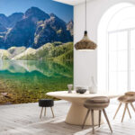 Fotobehang Grote rots in het water