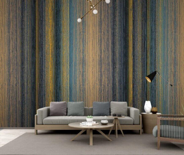 Gestructureerde lijnen in warme kleuren Fotobehang Gestructureerde lijnen in warme kleuren