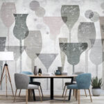 Fotobehang Elegant abstract glaspatroon.