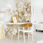 Fotobehang Elegant bloemmotief met ingewikkelde details