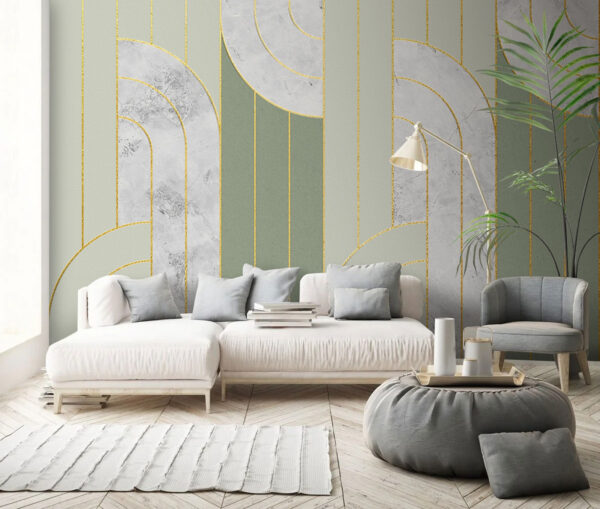 Elegant patroon met rustgevende kleuren Fotobehang Elegant patroon met rustgevende kleuren
