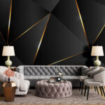 Fotobehang Hoekige elegantie met subtiele glans.