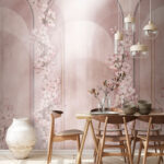Fotobehang Behang met bloemen