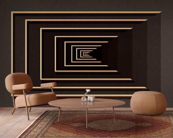 Fotobehang Zwart-witte rechthoeken met een zwarte achtergrond (Artikelnummer: u74804) Fotobehang Fotobehang Zwart-witte rechthoeken met een zwarte achtergrond (Artikelnummer: u74804)