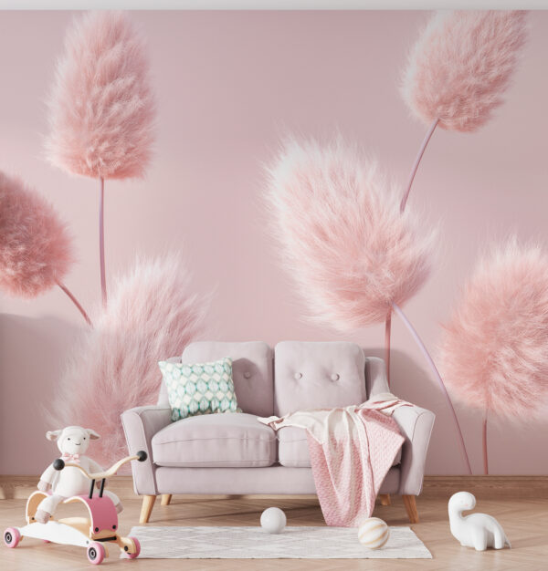 Fotobehang Zacht, pluizig roze pampagras (Artikelnummer: u98432) Fotobehang Fotobehang Zacht, pluizig roze pampagras (Artikelnummer: u98432)