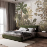 Fotobehang Schilderen van een plant
