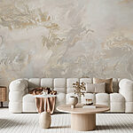 Fotobehang Elegant wervelend marmeren textuurpatroon