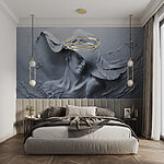 Fotobehang Sculptuur van een vrouw met hoed