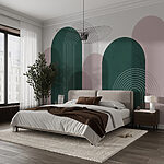 Fotobehang Abstracte geometrische vormen, modern ontwerp