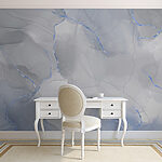 Fotobehang Abstract ijsblauw aquarelpatroon