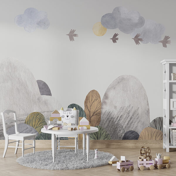 Vogel op witte achtergrond Fotobehang Vogel op witte achtergrond