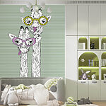 Fotobehang Paar giraffen met bril