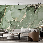 Fotobehang Abstract groen marmeren textuurpatroon.