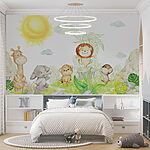 Fotobehang Giraffe met een glimlach